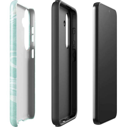 Mint Marbling Galaxy S25 Impact Case